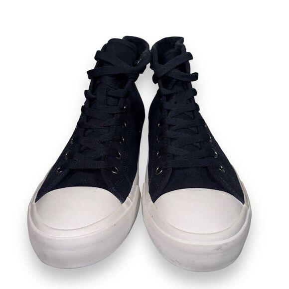 H&M x Keith Haring Canvas High Top Sneakers Navy / Multicolor Men's 9 - Picture 3 of 11